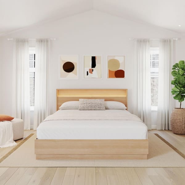 Harlow Panel Bed - Natural Harlow Panel Bed - Natural