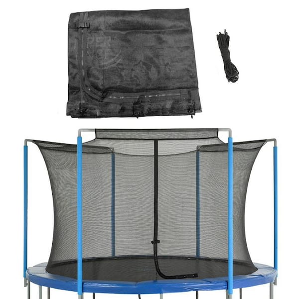 Upper Bounce Machrus Trampoline Replacement Enclosure Safety Net for 13 ft. Round Frames Using 4 Arches with Sleeves on Top Net Only