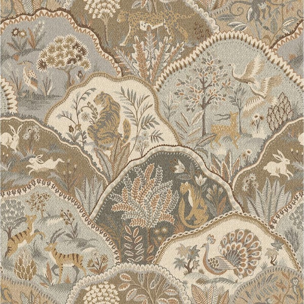 Zoologic Mushroom Vinyl Peel and Stick Wallpaper Roll (Covers 30.75 sq. ft.)