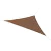 Coolaroo 11 ft. 10 in. x 11 ft. 10 in. Mocha Triangle Shade Sail 449308 ...