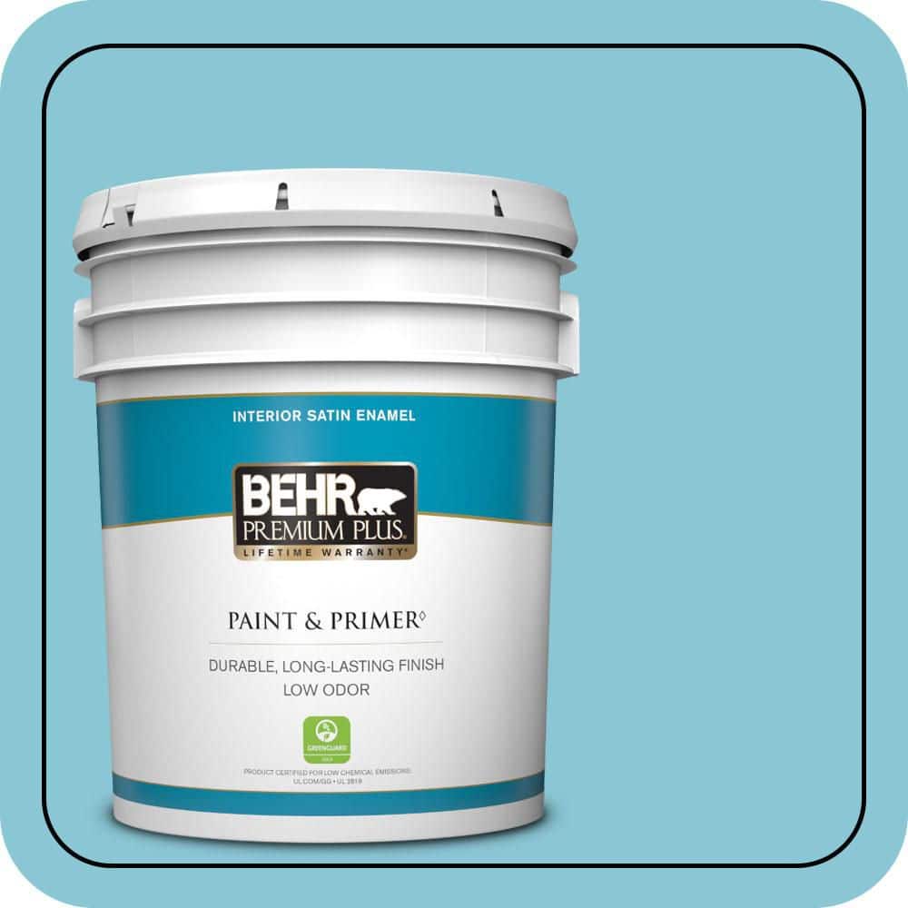 5 gal. #530D-4 Maiden Voyage Satin Enamel Low Odor Interior Paint & Primer price history on PriceWatchPro