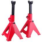 6-Ton Jack Stand Set in Red and Black