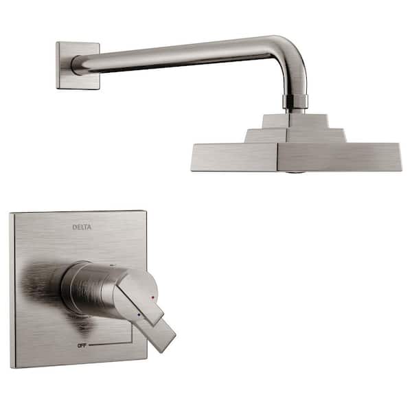 Delta Ara TempAssure 17T Series 1-Handle Shower Faucet Trim Kit Only in Stainless (Valve Not Included)