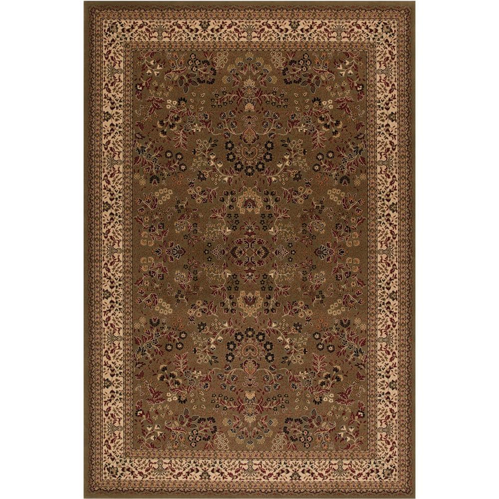 Persian Classics Sarouk Green 8 ft. x 11 ft. Area Rug price history on PriceWatchPro