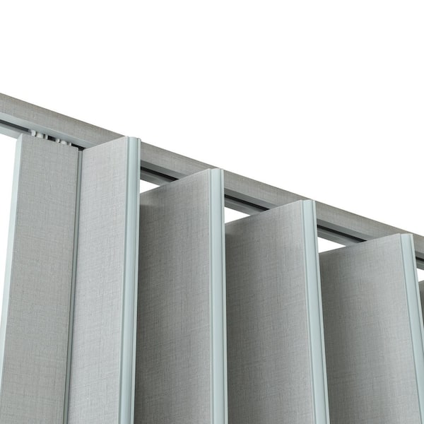 Everbilt Accordion Door Saturn Linen Light Grey 36 in. x 80 in