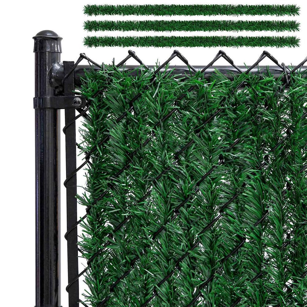 6 ft. Green 3-mil PVC Chain Link Fence Hedge 90% Privacy 82 Slats for Garden Fence price history on PriceWatchPro