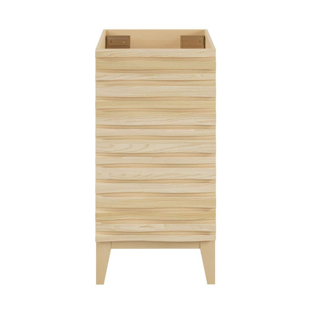 Swiss Madison Cascade 18.5 in. W x 18.5 in. D x 35.5 in. H x Bath Vanity Cabinet without Top in Natural Oak
