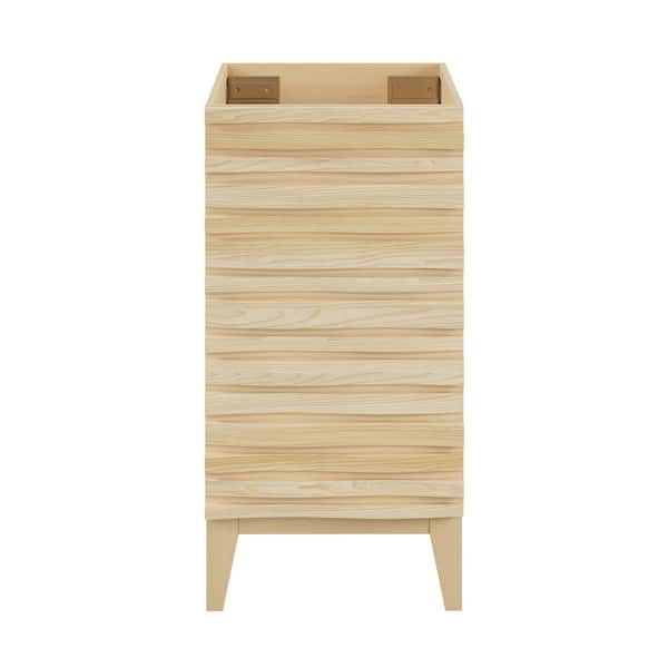 Swiss Madison Cascade 18.5 in. W x 18.5 in. D x 35.5 in. H x Bath Vanity Cabinet without Top in Natural Oak