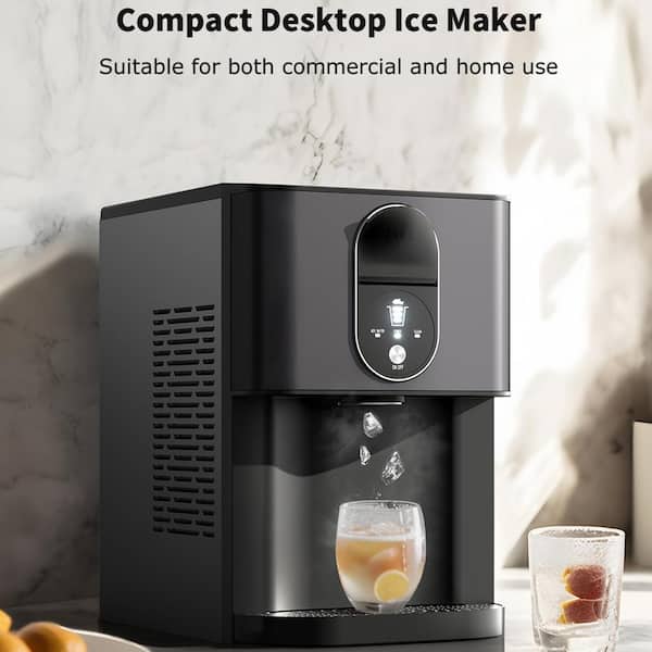 ICEMAN Countertop Nugget Ice Machine, Waterline Compatible