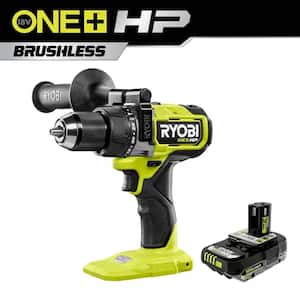 ONE+ HP 18V Brushless Cordless 1/2 in. Hammer Drill with ONE+ 18V 2.0 Ah Lithium-Ion HIGH PERFORMANCE Battery