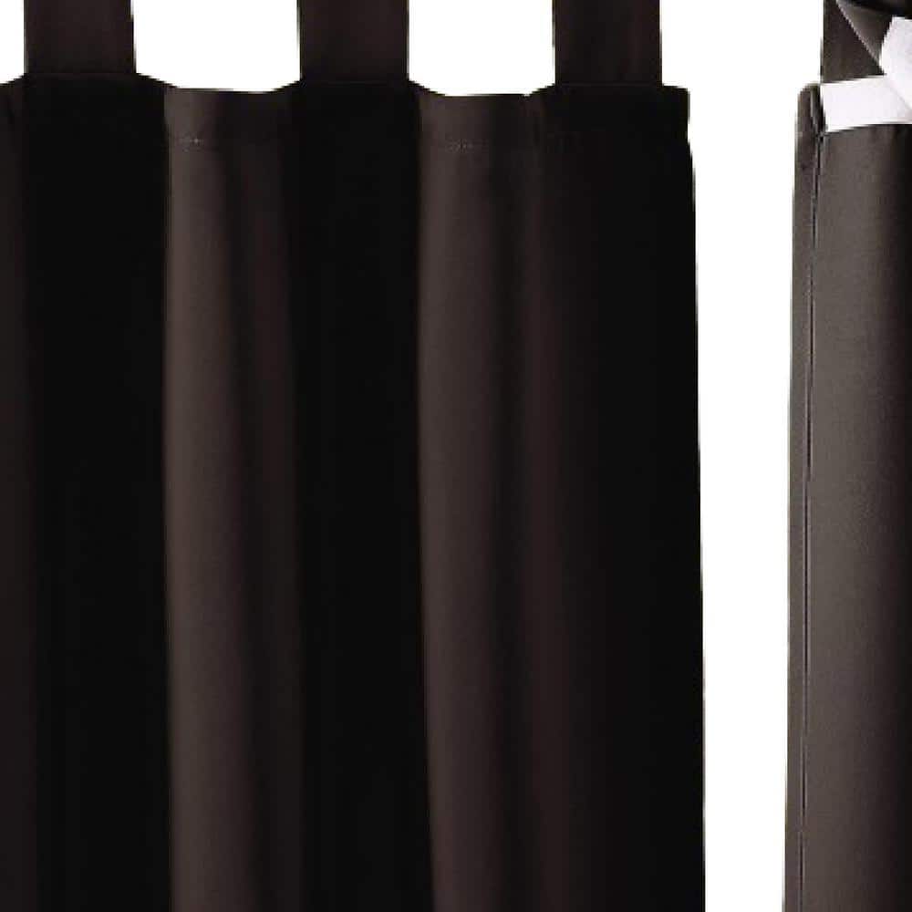 52 in. x 84 in. Outdoor Patio Curtains Waterproof Room Darkening Drapes Det
