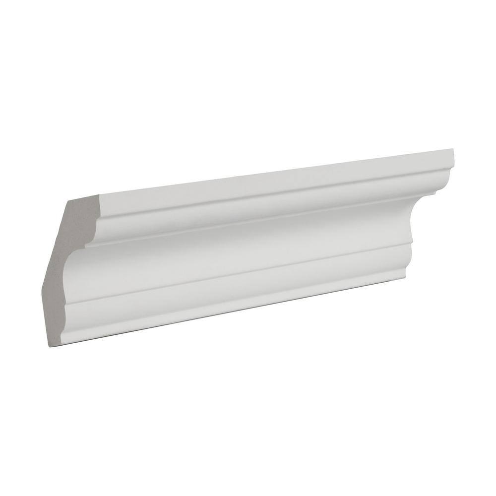 6-Inch Primed White Polyurethane Crown Moulding Sample