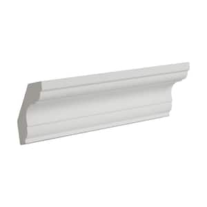 1-3/4 in. x 1-7/8 in. x 6 in. Long Plain Polyurethane Crown Moulding Sample