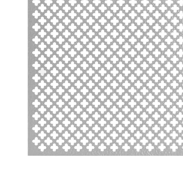 M-D Building Products 24 in. x 36 in. Cloverleaf Aluminum Sheet in Silver