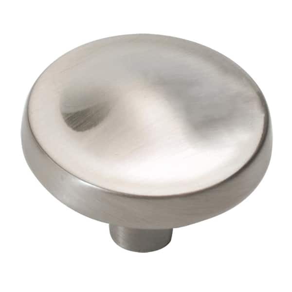 HICKORY HARDWARE Arc Collection 1-1/4 in. Dia Satin Nickel Cabinet Drawer & Door Knob