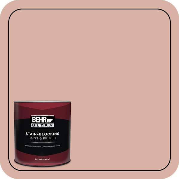 BEHR ULTRA 1 qt. #210F-4 Cinnamon Whip Flat Exterior Paint & Primer
