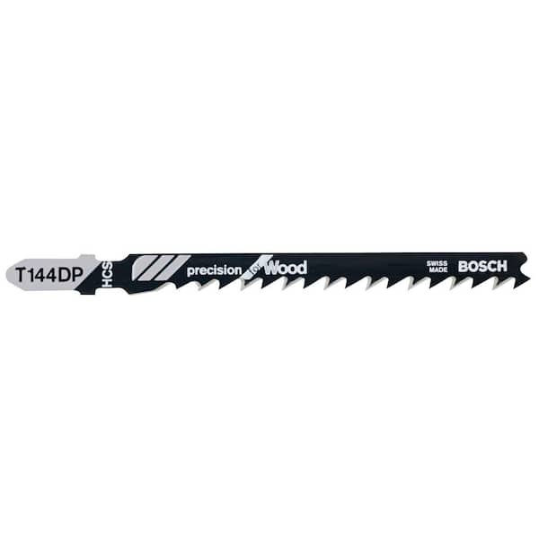 Bosch 4 in. 6 Teeth per in. HCS T-Shank Jigsaw Blade Precision for Wood (5-Pack)
