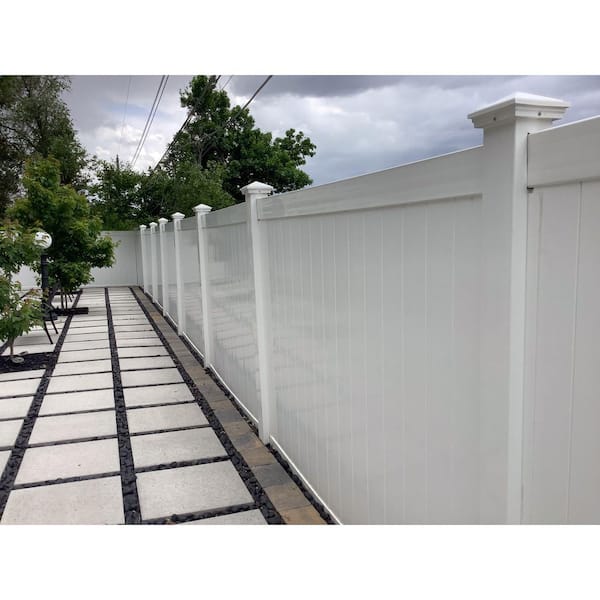 2026 ENNOY PANEL BORDER L/S T ホワイト XL 新品 Weatherables 5 in. x 5 in. x 11.6 ft. White Vinyl Fence End Post