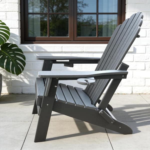 Upland 4PCS Upgraded Folding All-Weather HDPE Adirondack Chair