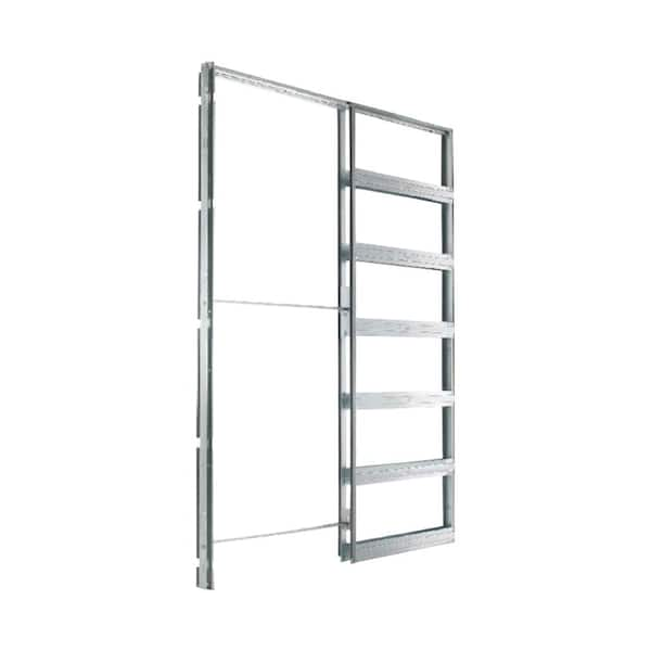 Eclisse 30 in. x 84 in. Steel Single Pocket Door Frame System