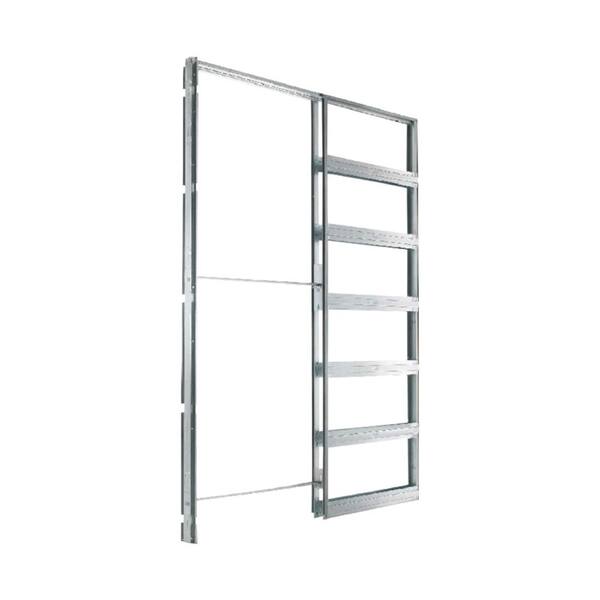 Eclisse 32 in. x 80 in. Steel Single Pocket Door Frame System