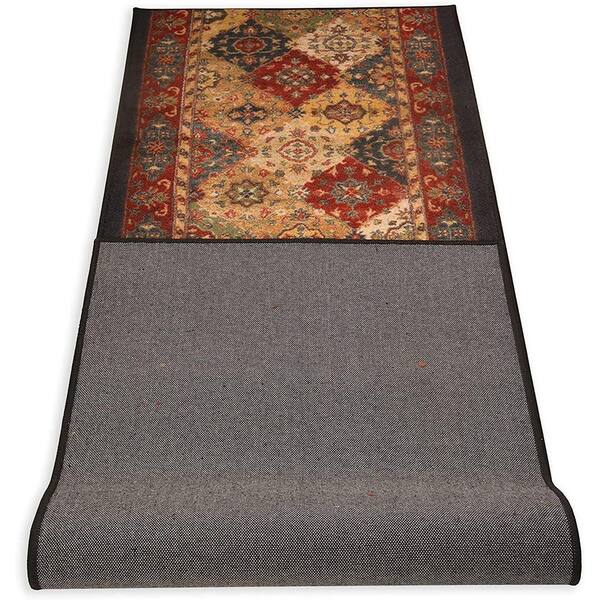 Antique Collection Series Vintage Bakhtiari Multicolor 32 in. x 9