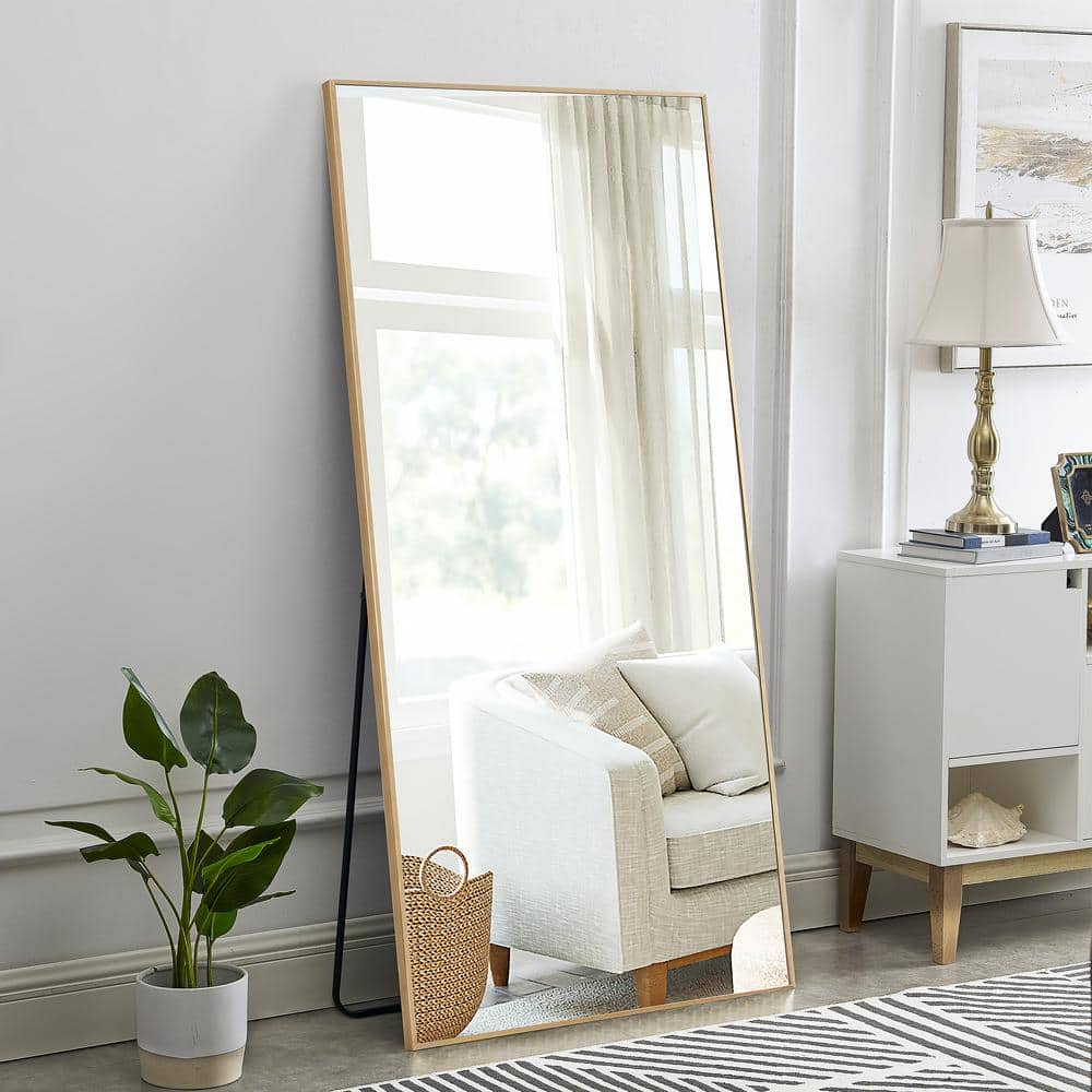 MAYKOOSH Modern Full Length Mirror Free Standing Leaning/Hanging ...