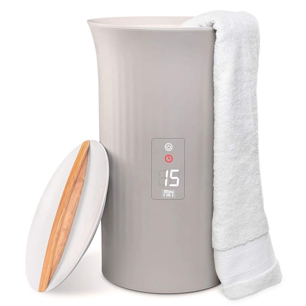 LiveFine Towel Warmer LED Display Bucket Header Style Adjustable Timer Auto Off