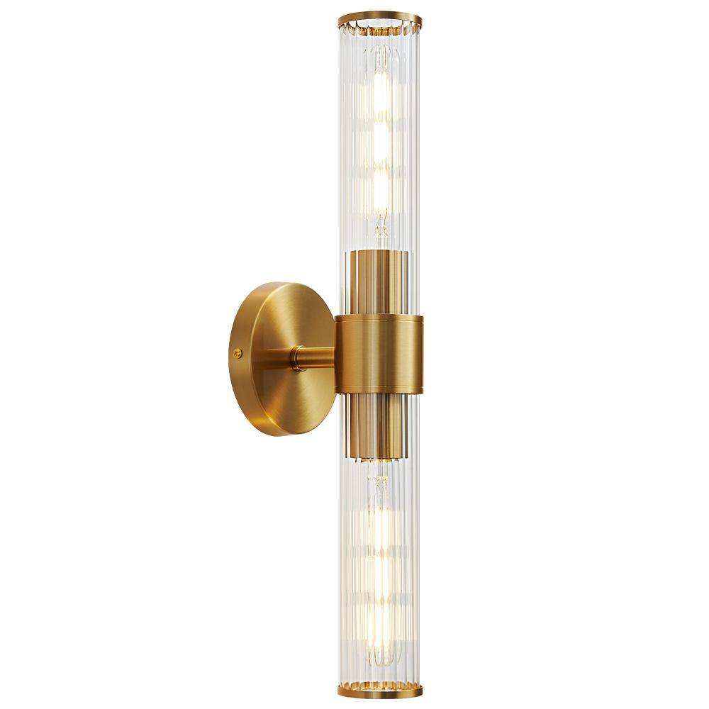 Reviews for Deyidn 7.21 in. 2Light Gold Vanity Lights in Threaded with