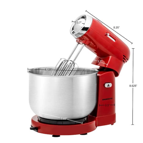 OVENTE HS560R Electric Handheld Mixer - Red for sale online
