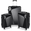 HIKOLAYAE Port Victoria Nested Hardside Luggage Set in Luxury Black, 3 ...