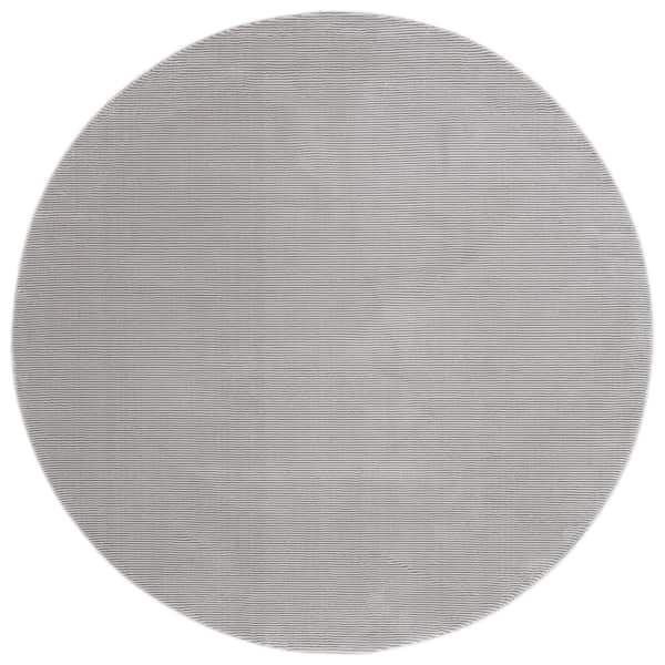 SAFAVIEH Revive Gray 7 ft. x 7 ft. Solid Round Area Rug