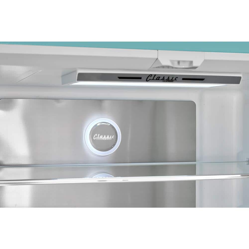 Ocean Mist Turquoise French Door Refrigerator with Ice Maker