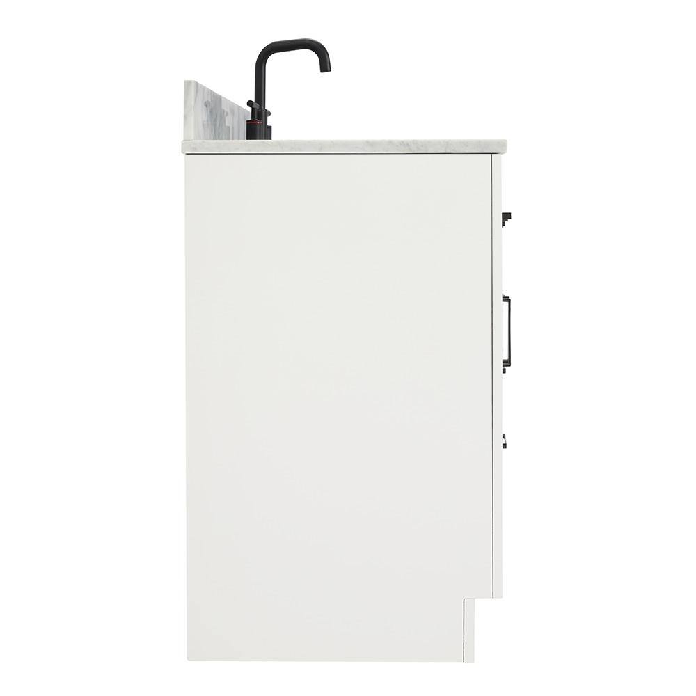 Hepburn 55" White Freestanding Single Basin Vanity Set