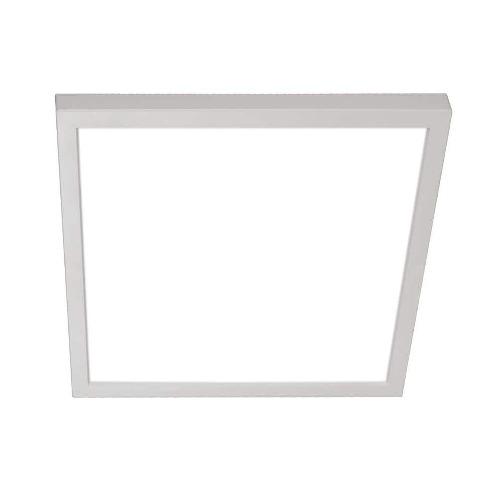 DSE9 Square 9 in. White LED Flush Mount Ceiling Light, 2700K price history on PriceWatchPro