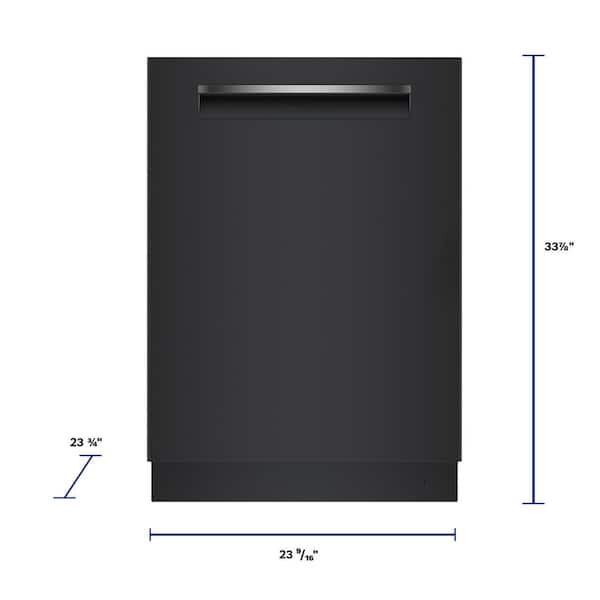 Bosch 500 Series 24 Black Top Control Tall Tub Pocket Handle