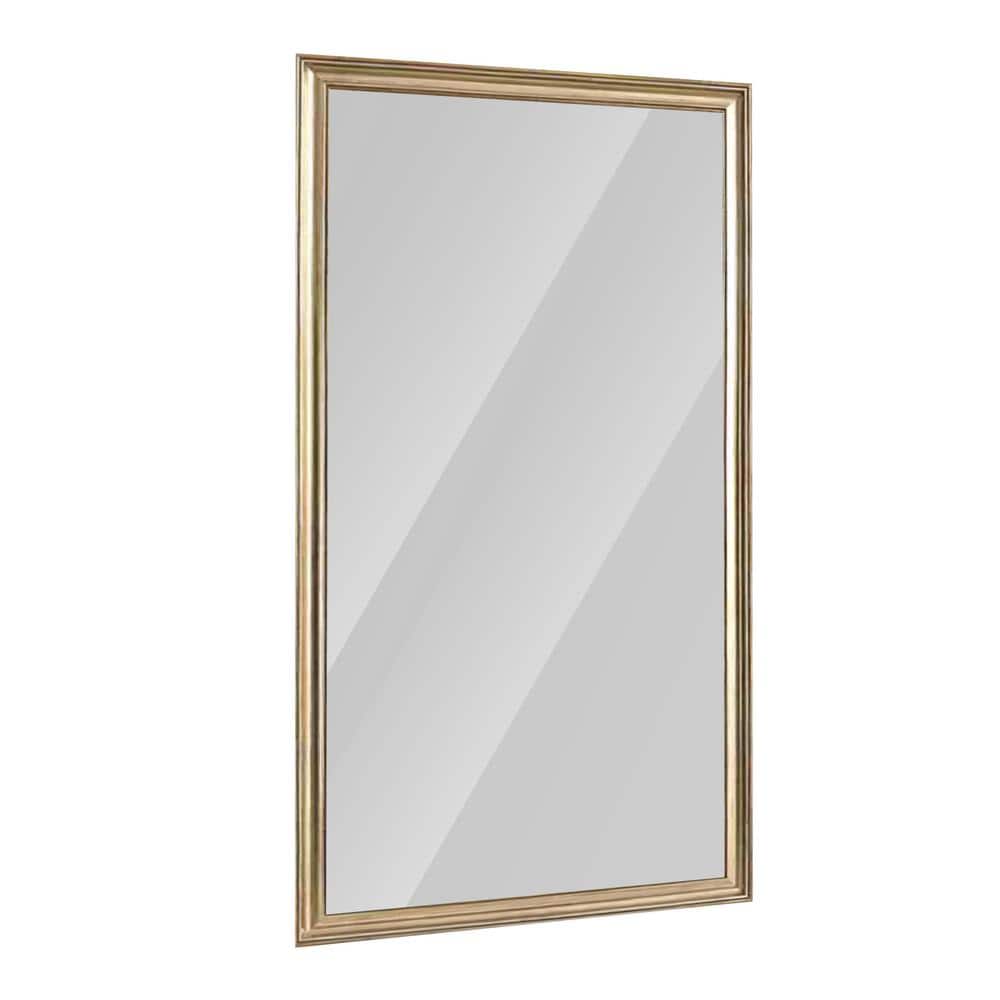 Gold 32 in. W x 70 in. H Rectangular Framed Large Full-Length Wall Mirror