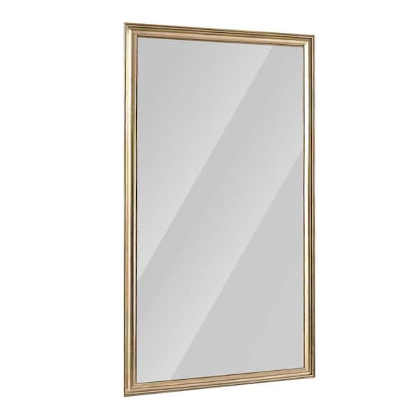 Unbranded Gold 32 in. W x 70 in. H Rectangular Framed Large Full-Length Wall Mirror
