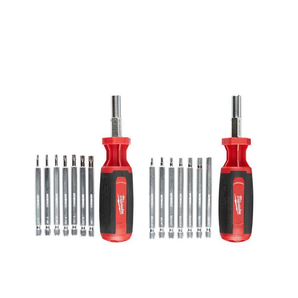 9-in-1 Torx Drive Multi-Bit Screwdriver Tool with Magnetic Chrome-Plated Bits 