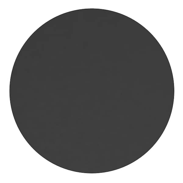 TAYLOR + LOGAN 30 in. W x 30 in. H Modern Round Black Wall Mounted Mirror