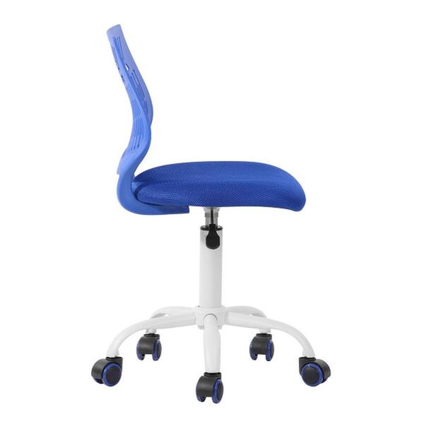 blue acrylic desk chair