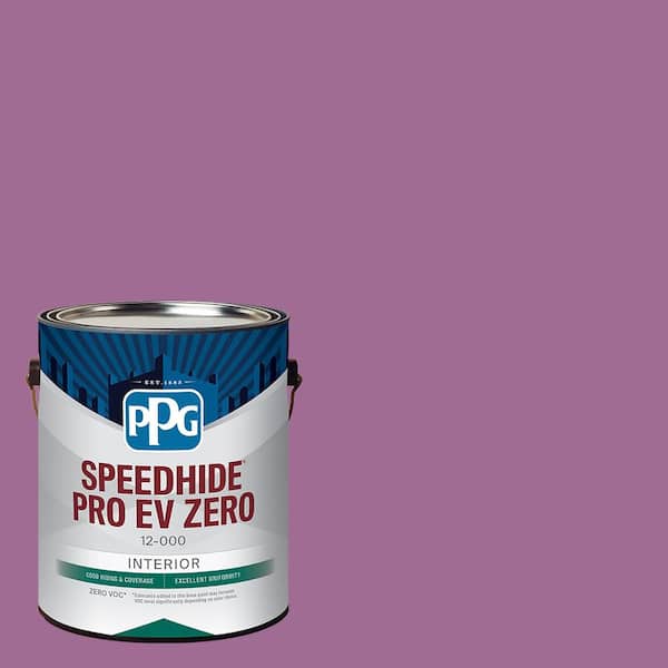 PPG SPEEDHIDE Pro-EV Zero 1 gal. PPG1180-6 Flowering Raspberry Semi-Gloss Interior Paint