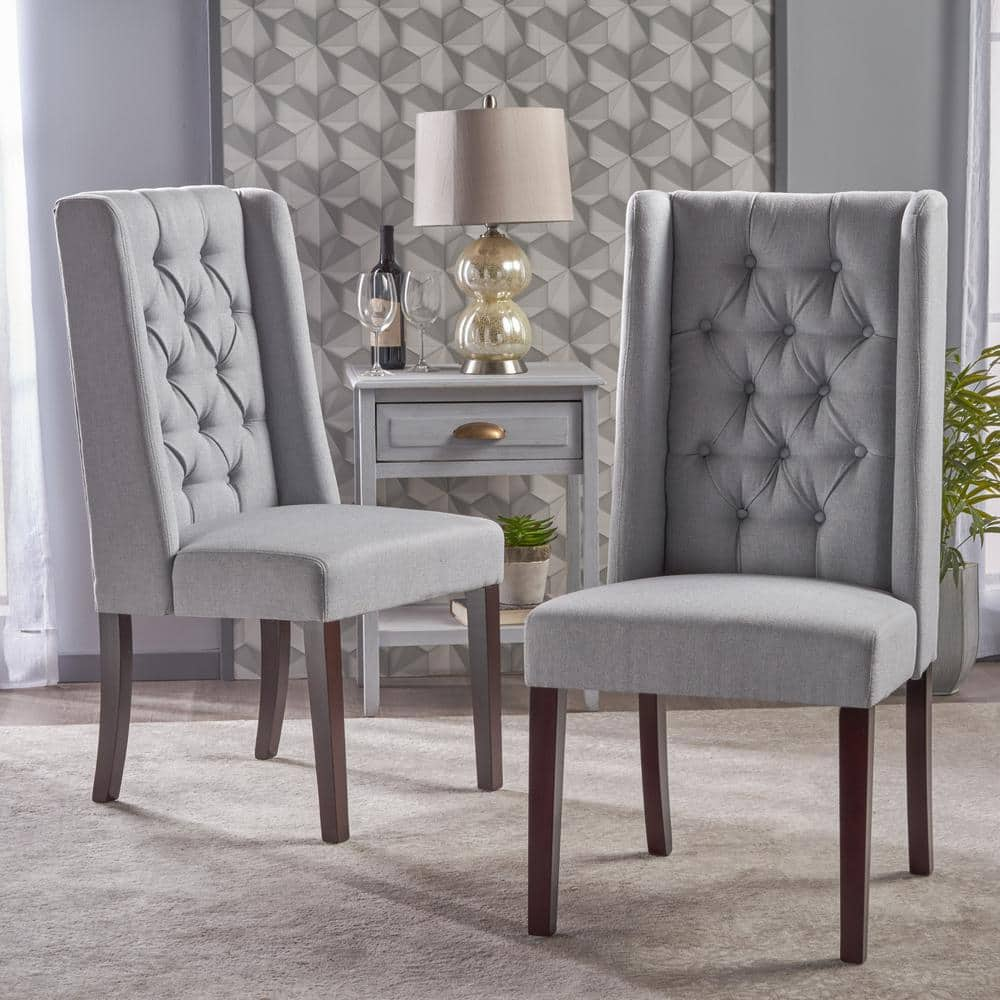 light grey dining chairs set of 2