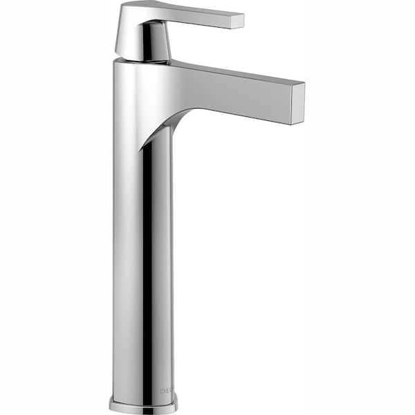 Delta Zura Single Hole Single-Handle Vessel Bathroom Faucet in Chrome