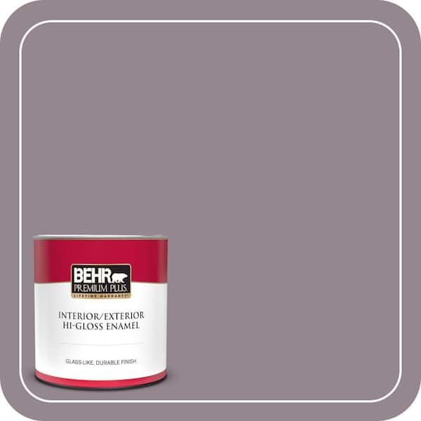 BEHR PREMIUM PLUS 1 qt. #MQ1-32 Cinema Screen Hi-Gloss Enamel Interior/Exterior Paint & Primer