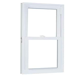 27.75 in. x 61.25 in. 70 Pro Series Low-E Argon Glass Double Hung White Vinyl Replacement Window, Screen Incl