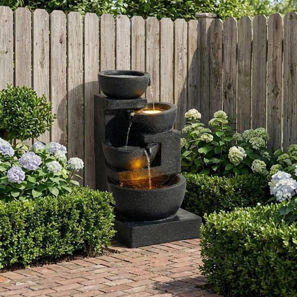 Fontaine 32個 IALTRUISTIC 29 in. H 4-Tier Outdoor Waterfall Water Fountain