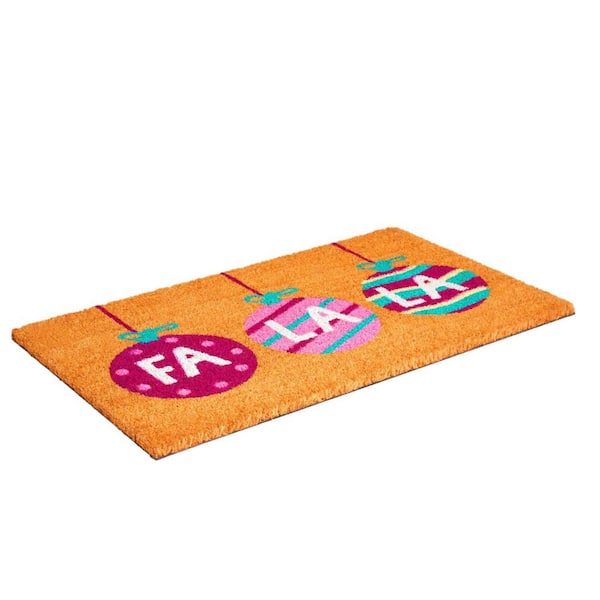 Multi-Colored 29 in. x 17 in. Coir Outdoor Door Mat