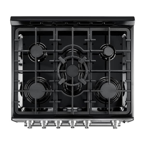 Forno Leonardo 30 in. Stainless Steel Slide-in Gas Range 5-Burners 