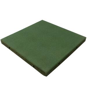 Eco-Safety 2.5 in. x 1.62 ft. x 1.62 ft. Green Commercial Interlocking Rubber Flooring Tiles (79.2 sq. ft., 30-Pallet)